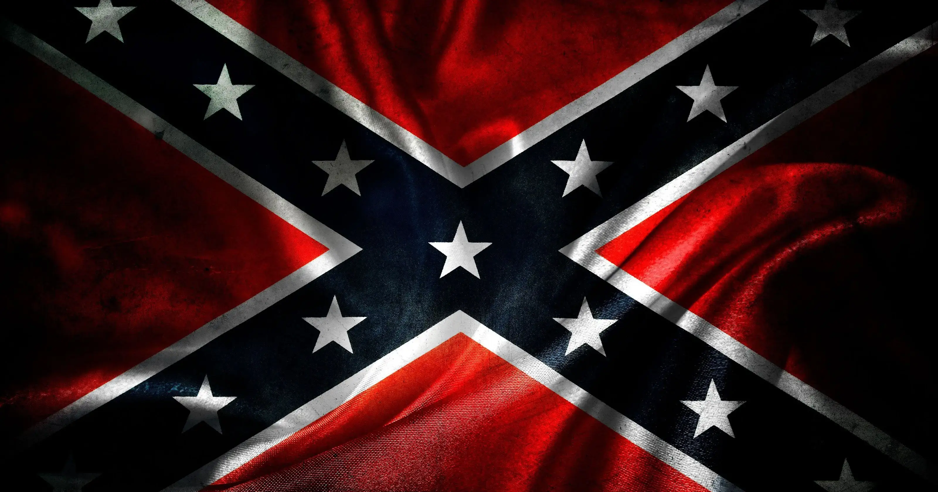 Rumpled Confederate Flag